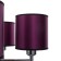 Economic chandelier 38014/5 5x60W E14 LED Chrome/purple 61x61 cm