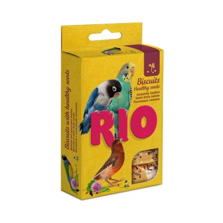 Rio Biscuits for Birds with Healthy Seeds, 5 x 7 g