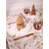 Golden Frost tablecloth, size 140x180 cm, curls, beige