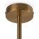 Caustra Freya Fr5185PL-06BS BOLAS, 655x655x610 mm, E27, 6x60W, brass color