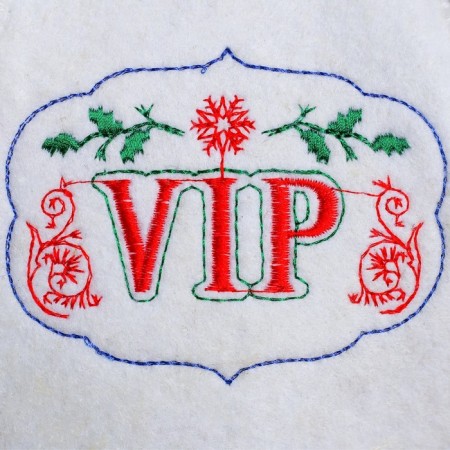 New Year. New Year's cap with embroidery "VIP"-3