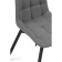 Stool on a chelsea metal -steamer spinning, metal/velor, black/gray 49x55x84 cm