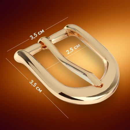 A belt buckle, 3.5 × 3.5 cm, 25 mm, gold color-1
