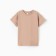 Baby T -shirt with a lowered shoulder, beige color, height 128 cm