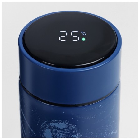 Thermos with a thermometer Roscosmos x Onlytop, 500 ml, blue color-4