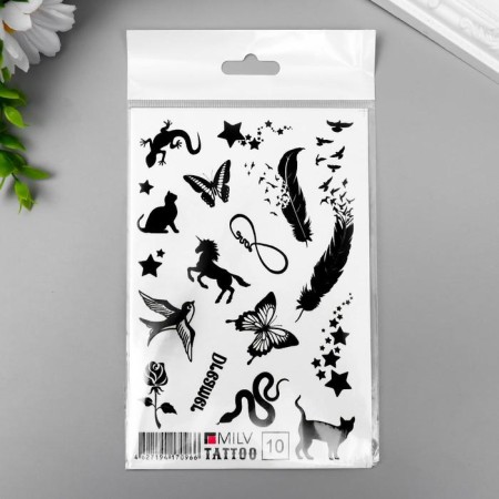 Tattoo on the body "Dreamer" 10x15 cm-2