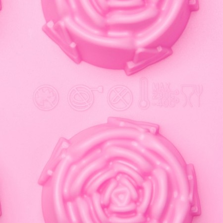 Baking shape of the share "Flowers. Rose ”, silicone, 29.5 × 17.5 cm, 15 cells (D = 4.2 cm), color mix-4