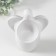 Ceramics candlestick per 1 candle "Angel" d = 3.5 cm white 14x9.5x25 cm