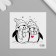 Black Penguins Black Tattoo 6x6 cm