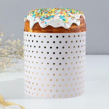 Kulich rim with embossing "Minimalism", 41.6 x 10 cm.-1