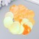Sequins "circle" orange set 30 g d = 3 cm