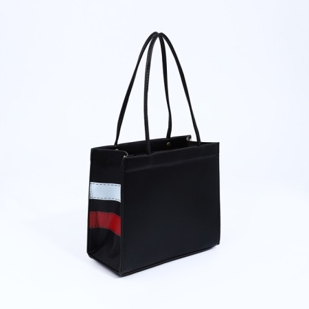 Female bag, lightning tout, black color-1