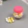 Glue tape plastic in the jar "White and lemon" NR 40 pcs 1.2 cm, dl. 0.9 m 7x7x9 cm
