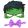 Set of carnival mask and butterfly "Hulk", Avengers