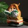 Pigger "Owl with books" 17x18x27cm