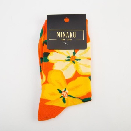 Minaku socks "Flowers", size 36-41 (23-27 cm)-2