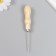 Awl wood, metal, needle length 5.5 cm thick 0.2 cm 2x2x13 cm