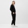 Women's costume (sweatshirt/pants), black color, size 46