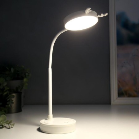 Table sensory lamp 1523/1wt 30hLED 3W AKB USB 2 white modes 10x10x41 cm Risalux-2
