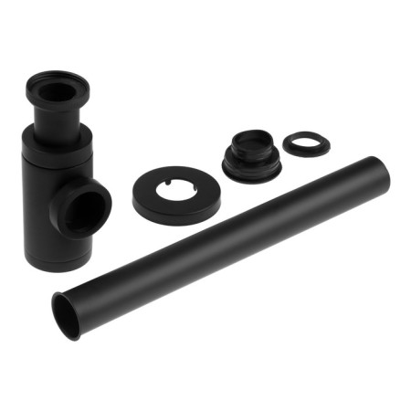 Siphon Zein English, for the sink, bottle, cylindrical, 1 1/4 "x 32 mm, zinc, black-5