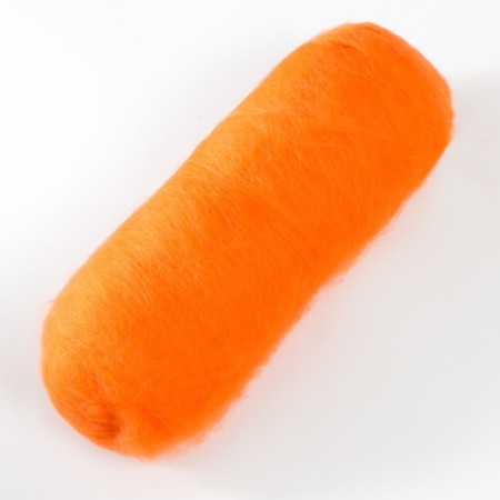 Fasting wool "cardoches" 100% half -toned wool 100g (035 orange)-1