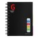 Notepad on the crest A6, 100 sheets, line, plastic cover, with dividers, classic, mix