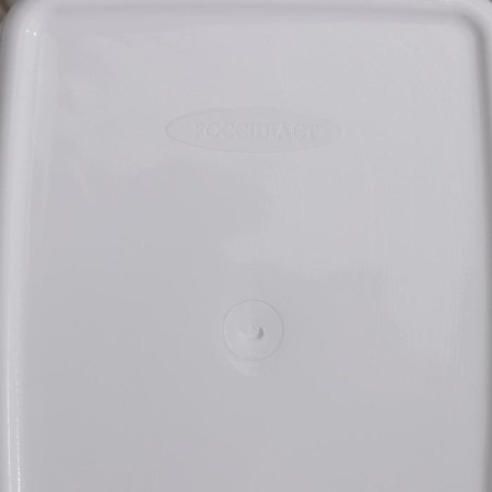Garbage bucket "Camellia", 8 l, white color-2
