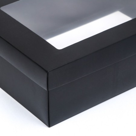 Folding box "Black", with a window 30 x 20 x 9 cm-2