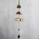 Wind Music Metal "Family Elephants" 3 bells 1 figure 38 cm