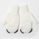 Mittens for the girl Double Panda, White, Size 12