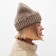 Women's hat minku, beige color, rr 56-58