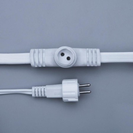 Garland "Curtain" 2 × 6 m, IP44, UMS, white thread, 1440 LED, warm white glow, 220 V-5