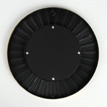 Wall mirror "Rays", D mirror surface 12 cm, color "aged gold"-3