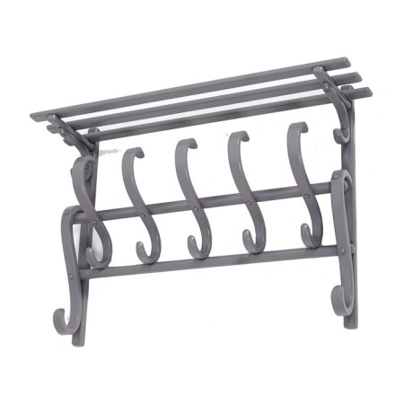 Wall hanger in 7n, 880x230x620, 5 hooks, gray