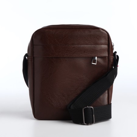 Male bag with lightning, brown color-1
