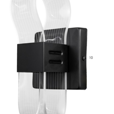 Sconces 2508/1 LED 6W 4000k black 7x20 cm-6