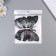 Plastic sticker "Black butterflies with silver" Double wings set 12 pcs 12 cm, 10 cm 8 cm
