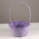 A set of baskets of 3 pcs, d21x10xh36cm, lilac, bamboo