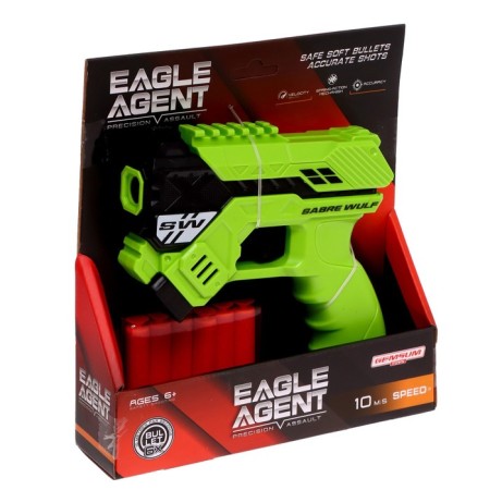 Blaster "Agent", shoots with soft bullets, Mix color-8