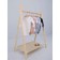 Body Body on buttons with Rant Base anti -ticaras, seams outward, height 62 cm, dairy color