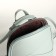 City backpack made of artificial leather with lightning, green color