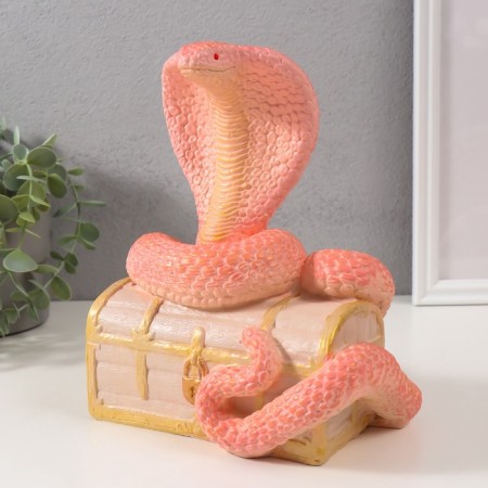 New Year's figure "Cobra on the chest" 20 x 17 x 12 cm.-1