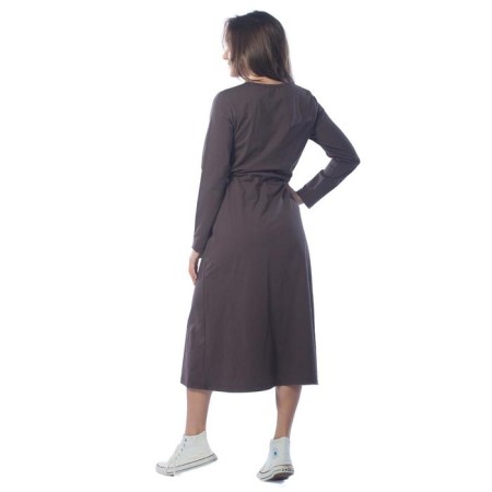 Women's dress, size 44, brown color-3
