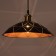 Suspension Bayerlux "perforation" E27 Black-gold 33x33x20-120cm