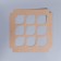 Capcake box, confectionery packaging with a nameplate, 6 cells, Hand Made, 23.5 x 23.5 x 10 cm