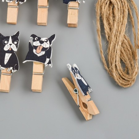 Decor for creativity tree "Procher. Buldozhka" set 10 pcs 4.2x1.2x1.2 cm-1