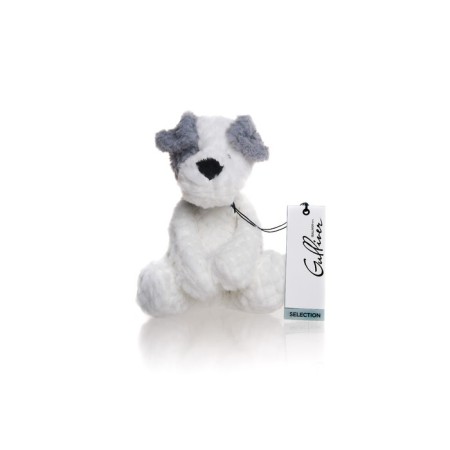 Soft toy Gulliver puppy, white-gray color, 28 cm-10