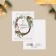 A postcard on watercolor cardboard “Dream this winter”, a wreath, 8 x 6 cm, New Year