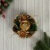 Gloria candlelight with gold flowers, 13 cm d-5 cm