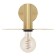 Bra Escandell, 1x40W, E27, H120, steel, black, matte brass